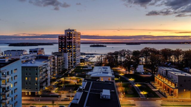 Västerås by night