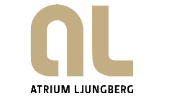 Atrium Ljungberg logotyo med ikon i guld